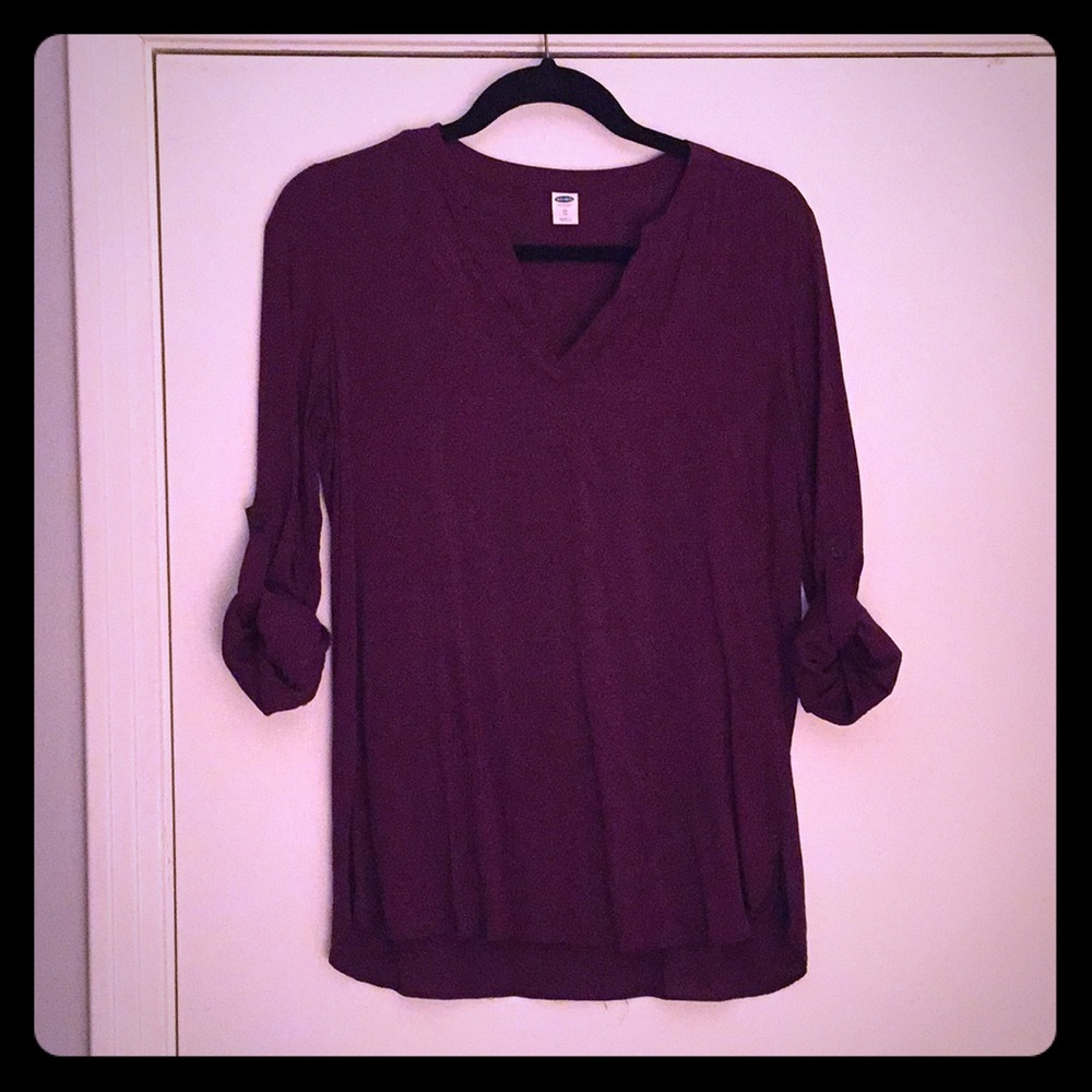 Old Navy 3/4 rolled sleeve blouse xsmall